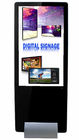 signage digital do lcd da moldura magro super do estreito do projeto do quiosque do shopping 55inch com software