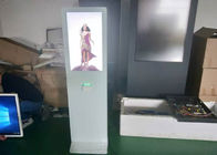Grande tela táctil infravermelho branco de alto brilho do quiosque de informação de um toque de 42 polegadas com impressora