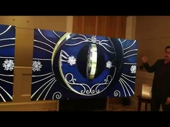 Parede de Vídeo para Publicidade Indoor com Moldura Fina e Múltiplas Emendas