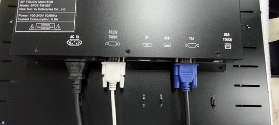 PCAP tela sensível ao toque LCD monitor tamanho de 10,1 polegadas a 98 polegadas com construção em cores LED luzes para máquina de jogo