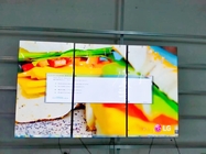 65 quadro video do preto da tela 4k 2x2 1*3 1.8mm Gap da parede do LCD da polegada