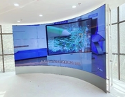 55 65 75 a parede video comercial da exposição OLED da polegada curvou a tela flexível