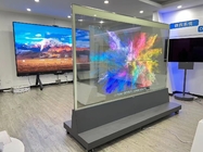 55 65 75 a parede video comercial da exposição OLED da polegada curvou a tela flexível
