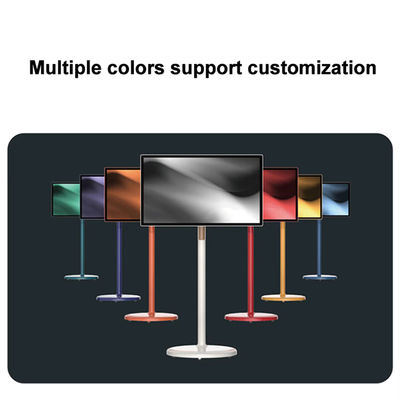 32 polegadas Stand portátil inteligente interativo toque quiosque móvel Wireless LCD display giratório
