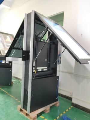 IP65 aço revestido com Zic LG IPS Exterior Display Digital Multi Languange 50000 horas de longa vida útil