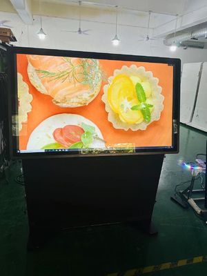 55 polegadas Stand touch screen quiosque monitor LCD Pcap com computador integrado i7