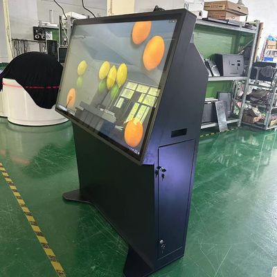 55 polegadas Stand touch screen quiosque monitor LCD Pcap com computador integrado i7
