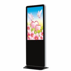 Painéis LCD pretos da propaganda de TFT Digital 43 polegadas com o processador central do PC de I3 I5 I7