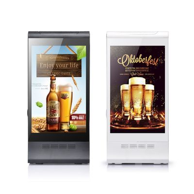 Display de chamadas de 8 polegadas de tela de mesa LCD Display de publicidade com menu Power Bank