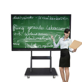 Multi Signage interativo de Digitas do toque material do quadro da liga de alumínio de 75 polegadas