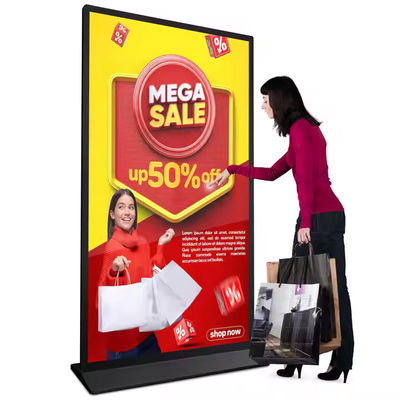 75 Sinalização digital permanente LCD ultrafiníssimo em tela inteira