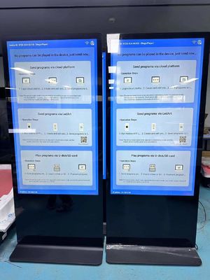 75 Sinalização digital permanente LCD ultrafiníssimo em tela inteira
