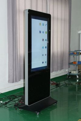 49 polegadas piso de pé touch screen kiosk com 1920x1080 resolução e Android OS