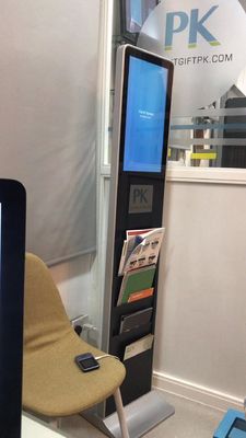 Quiosque de sinalização digital em pé 21.5-65 polegadas Resolução 1920x1080