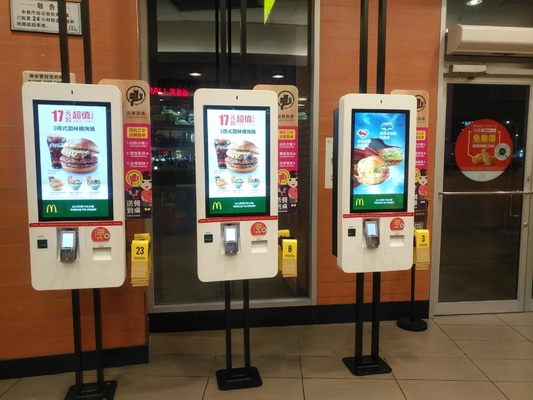 Quiosque de pagamento Android de 32 polegadas com impressora de 80 mm e suporte de POS