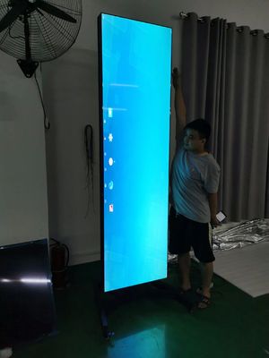 Display LCD estirado de 86 polegadas com resolução de 1920 * 1080 e brilho de 400CD / M * 2 para sinalização digital e tela LCD de barra