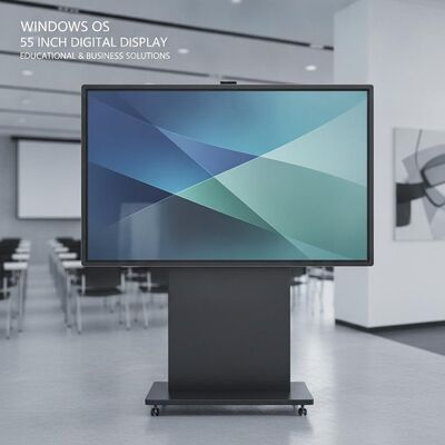 Sistema operacional Windows Display de sinalização digital de 55 polegadas adequado para instituições educacionais e ambientes de negócios