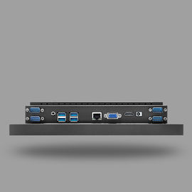 Quiosque todo do tela táctil da classe industrial em um fixado na parede interativo do PC para o salão de beleza