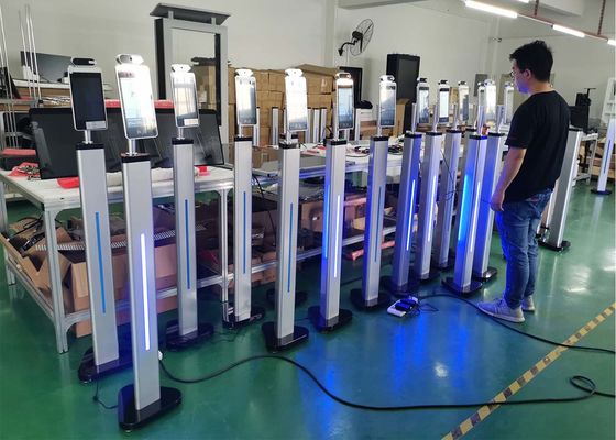 Softw térmico dos MIPS do varredor do terminal seguro do sistema do controle de acesso do termômetro do reconhecimento de cara do corpo humano do quiosque da temperatura