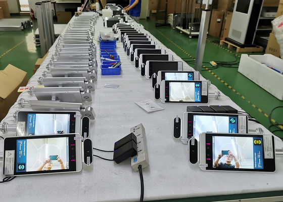 Terminal térmico automático biométrico do reconhecimento de cara do sistema do acesso da medida do Temp do reconhecimento de cara do leitor de cartão do RFID