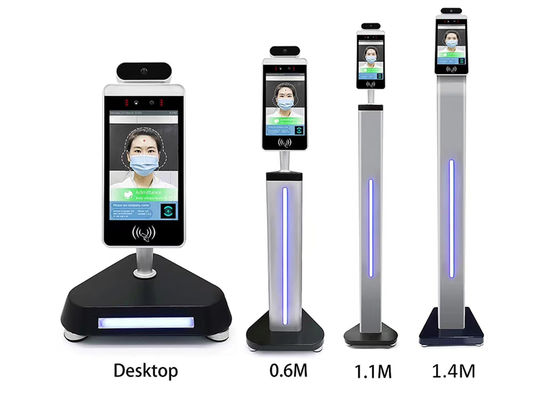 Terminal térmico automático biométrico do reconhecimento de cara do sistema do acesso da medida do Temp do reconhecimento de cara do leitor de cartão do RFID