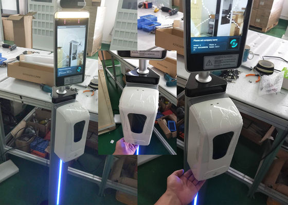 Terminal térmico automático biométrico do reconhecimento de cara do sistema do acesso da medida do Temp do reconhecimento de cara do leitor de cartão do RFID