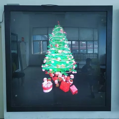 fã holográfico do diodo emissor de luz do holograma da exposição 3D do desktop recarregável portátil novo 30cm