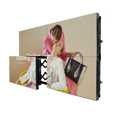Tela de emenda 3x3 LCD parede de vídeo para publicidade moldura super estreita