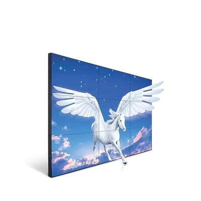 Parede de vídeo de sinalização digital interna 2K 4K HD 2x3 3x3 parede de vídeo LCD com moldura estreita