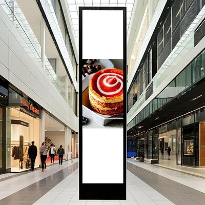 Tela LCD de barra de 88 polegadas com tela sensível ao toque infravermelha do Android OS para instalação vertical em shoppings