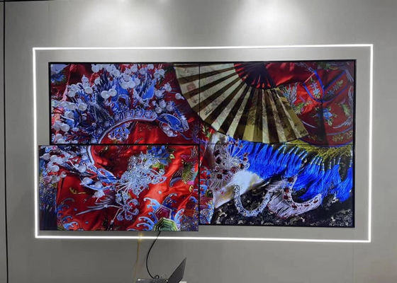 49 em 1920 tevê video 4K LCD da separação da parede do multi painel da moldura de x1080 3.5mm