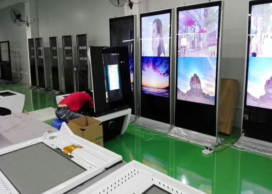 Ósmio 43inch WiFi de Android 7,1 do suporte do assoalho do Signage do LCD Digital que anuncia o FCC