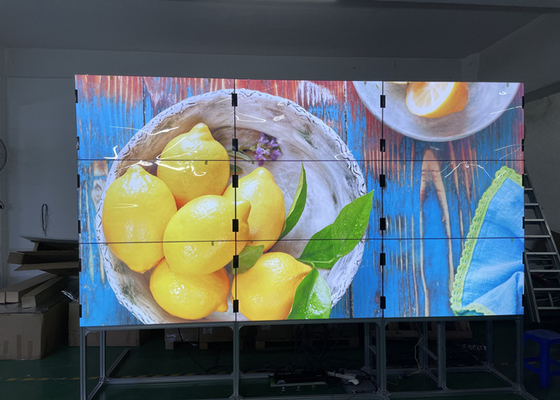 a polegada estreita super video 2x2 3x3 4k Fhd da moldura 49 da parede 3.5mm do lcd interativo fez sem emenda